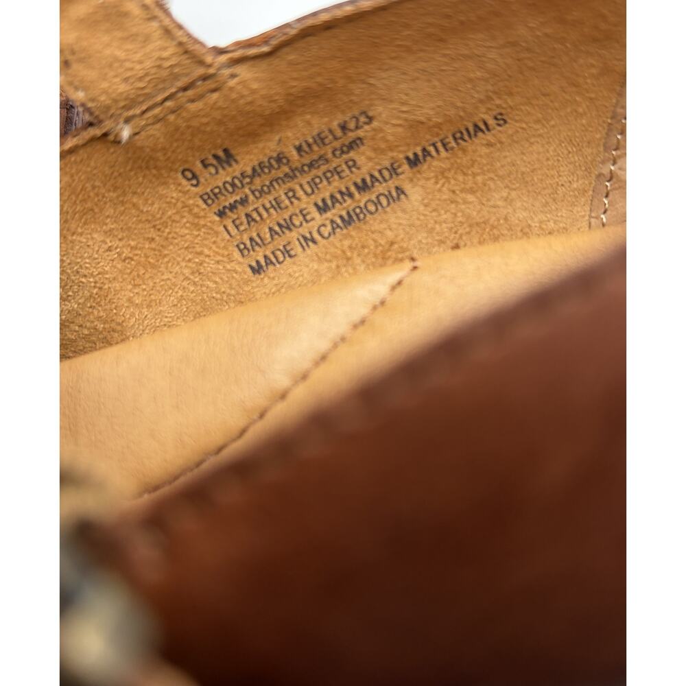 Born Khelani Leather Mary Jane Heels Women's 9.5M Brown Comfort Block Heel Shoes - Picture 8 of 8
